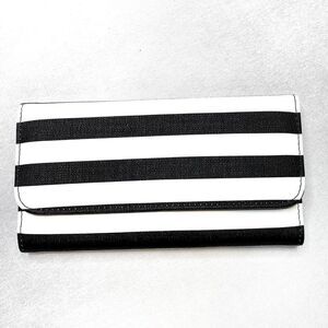 Kut from the Kloth black and white striped wallet